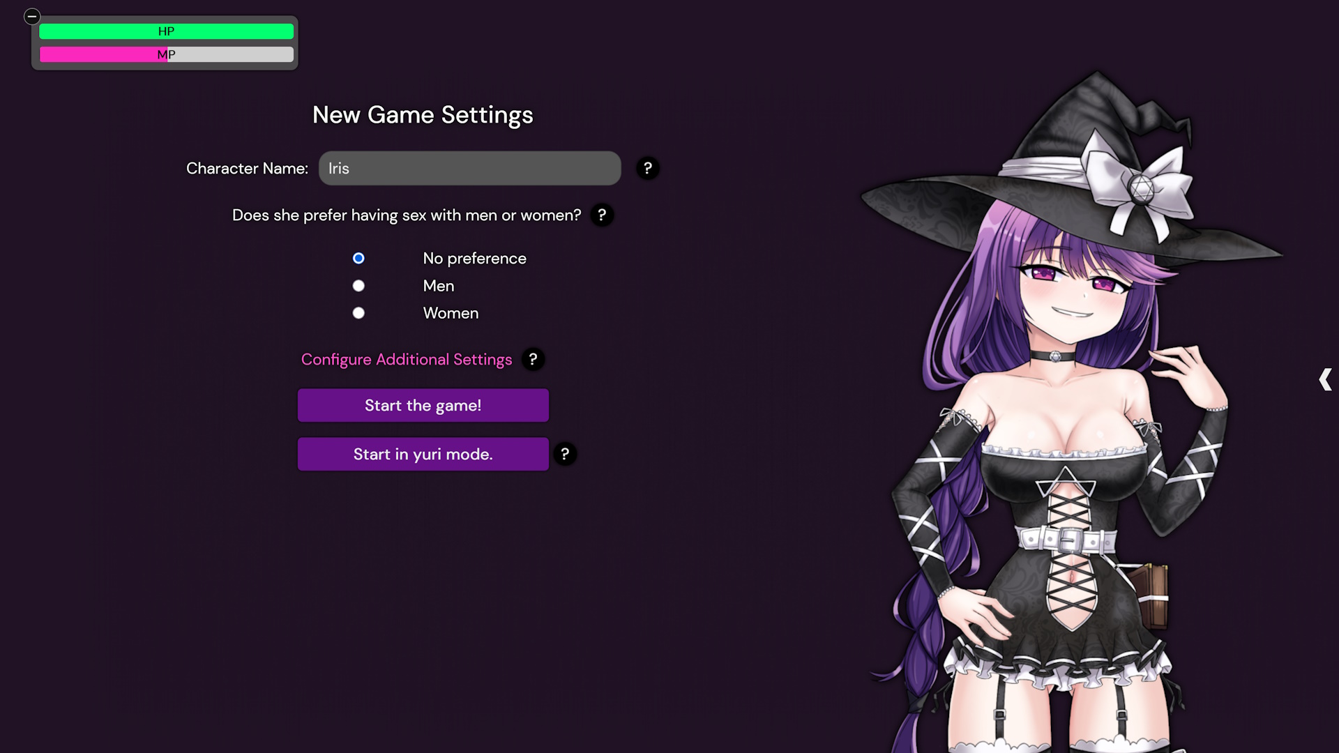 New game start